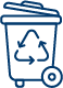 Image: Link icon for Bins and Recycling section of the website