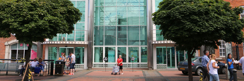 Photograph of Carrickfergus Civic Centre entrance