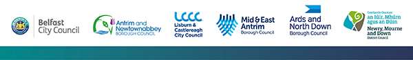 Belfast Region City Deal Footer with Council logos included