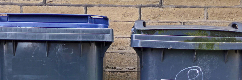 Photograph of two bins