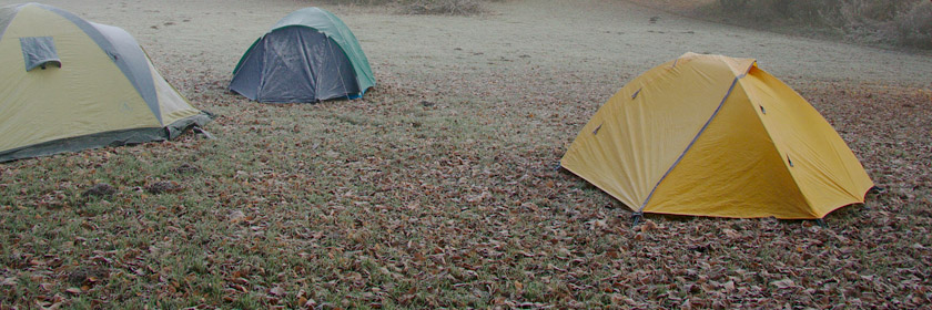 Photograph of some tents