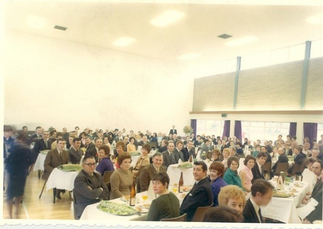 Photograph of a Staff dinner at Carreras, Carrickfergus