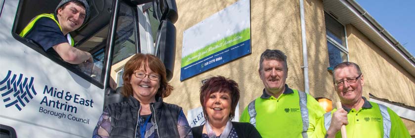 Picture of a Mid & East Antrim staff at a local community group