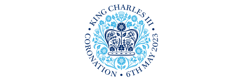 Logo for the Coronation of King Charles the third.