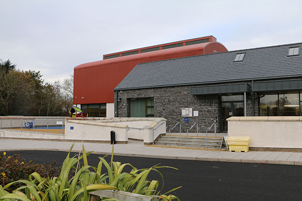 Accessible entrance to the Community Centre and the Gobbins Visitors Centre.