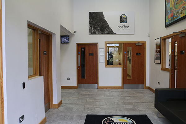 A view of the entrance way at the Islandmagee Community Centre.