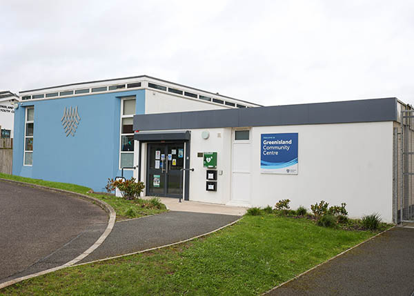 Ground level, accessible entrance to Greenisland Community Centre.