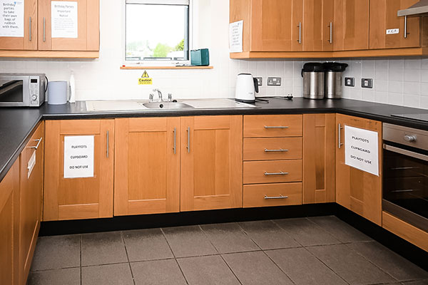 Kitchen facilities at Greenland Community Centre.