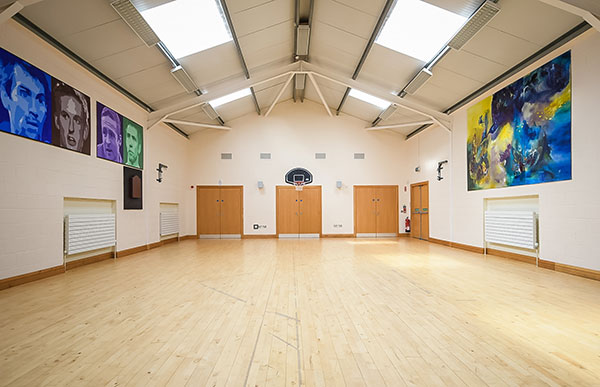 Main hall in Greenland Community Centre.