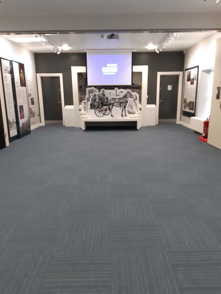 A view of the exhibition space in the Heritage Hub
