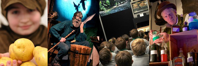 Series of images of activities at Larne Museum and Arts Centre