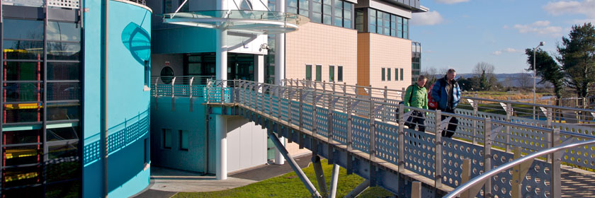 Photograph of the outside of the Amphitheatre in Carrickfergus