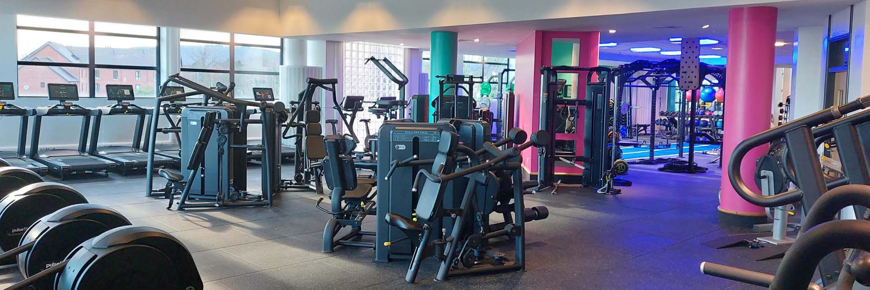 Photograph of gym equiptment at Carrickfergus Amphitheatre