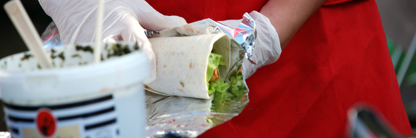 Photograph of a street food trader