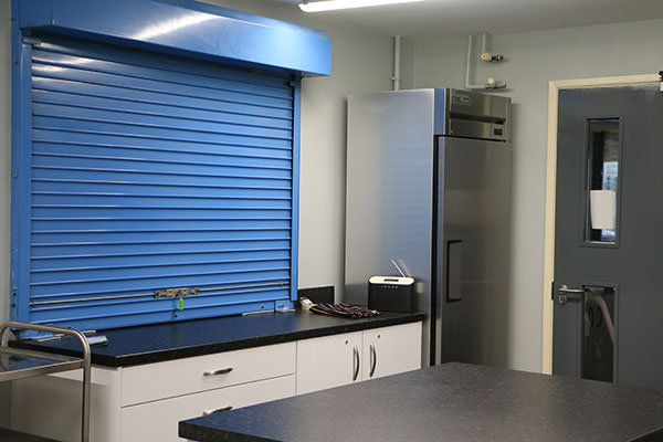 A view of the kitchen area in Linn Road Community Centre.