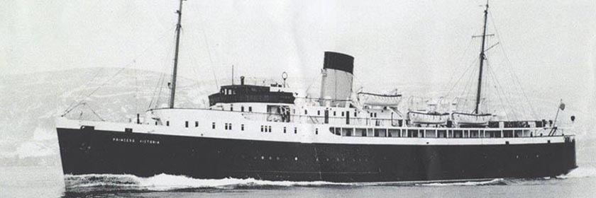 Photograph of the MV Princess Victoria ship