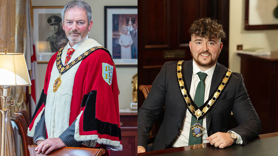 Mayor Alderman William McCaughey and Deputy Mayor Councillor Bréanainn Lyness