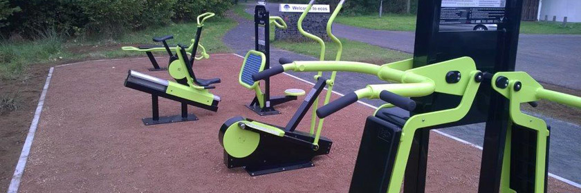 Photograph of an outdoor gym