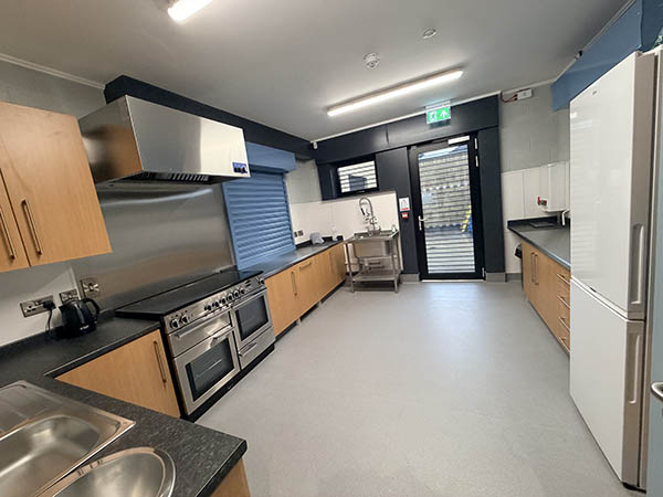 The main kitchen at Waveney Community Centre