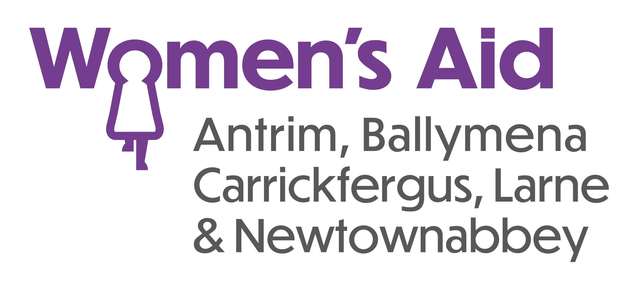 Women's Aid logo for Antrim, Ballymena, Carrickfergus, Larne and Newtownabbey