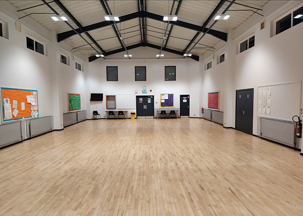 View of the main hall at Woodburn Community Centre