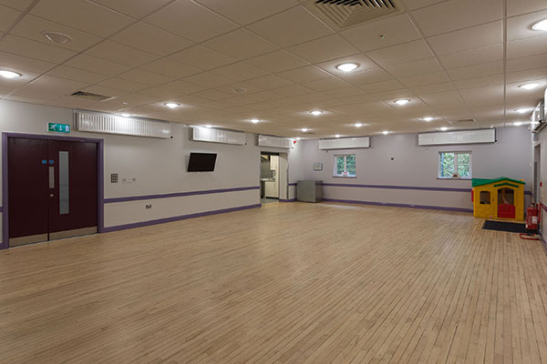 The main hall space at Ballee Community Centre.