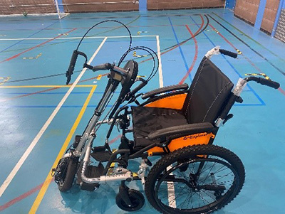 Battery Assisted Hand Cycle Wheel chair 