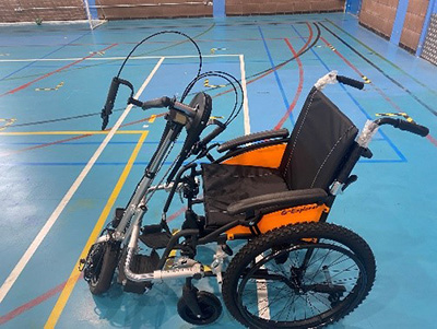 Battery Assisted Hand Cycle Wheel chair