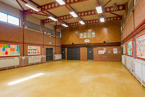 Main hall in the Dr John McKelvey Community Centre.