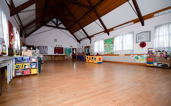 Main hall area at Glynn Village Hall.