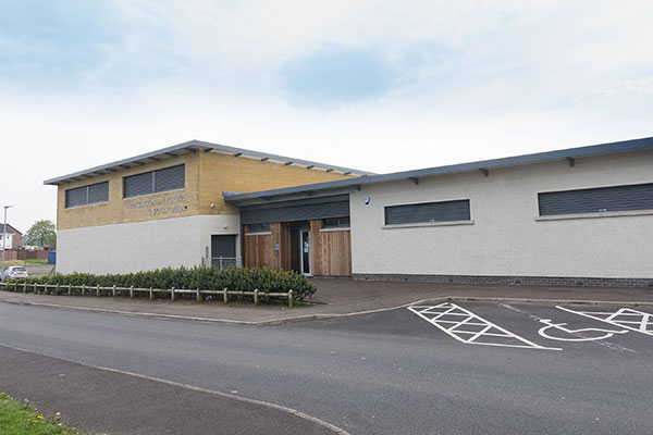 Harryville Community centre has ground level, accessible entrance way, with disabled parking bays close to the door.