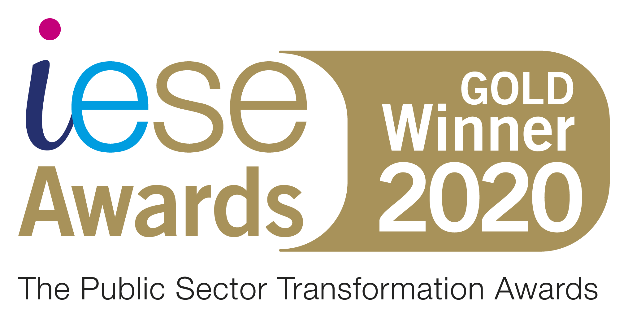 The Public Sector Transformation Awards Gold Winner 2020