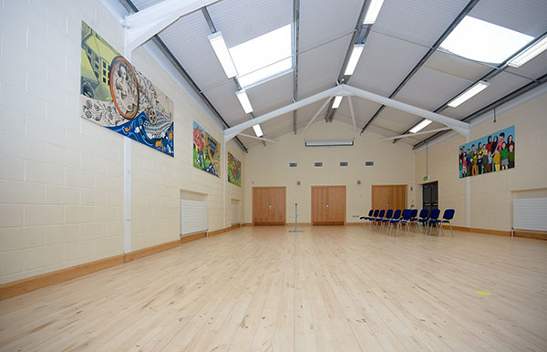 A view of the main hall at Millbrook Community Centre.