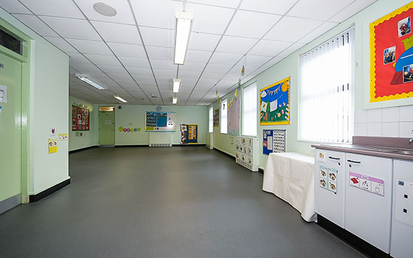 A view of another of the large rooms at Oakfield Community Development Centre.