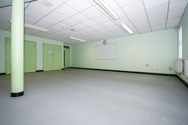 A view of one of the large rooms at Oakfield Community Development Centre.