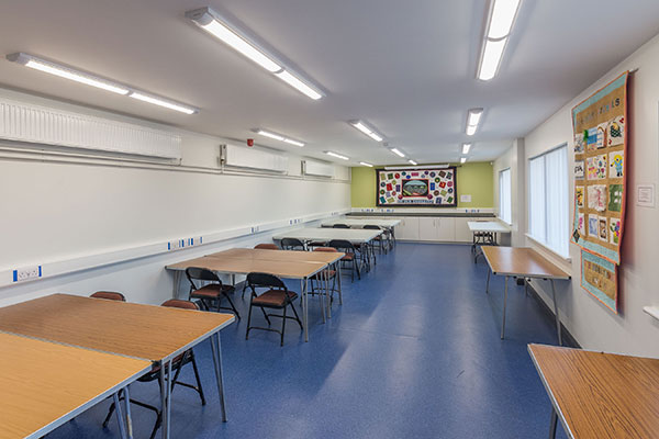 A view of the minor room at Portglenone Community Centre.