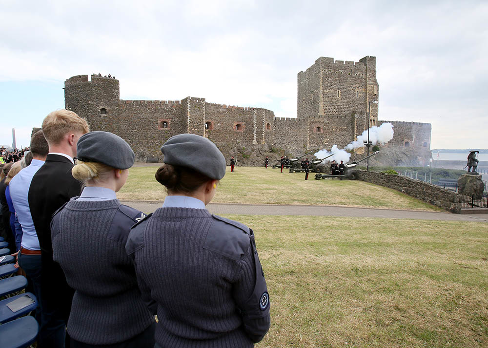A 21-gun salute which took place to mark the Duke of Edinburgh’s 97th birthday in 2018