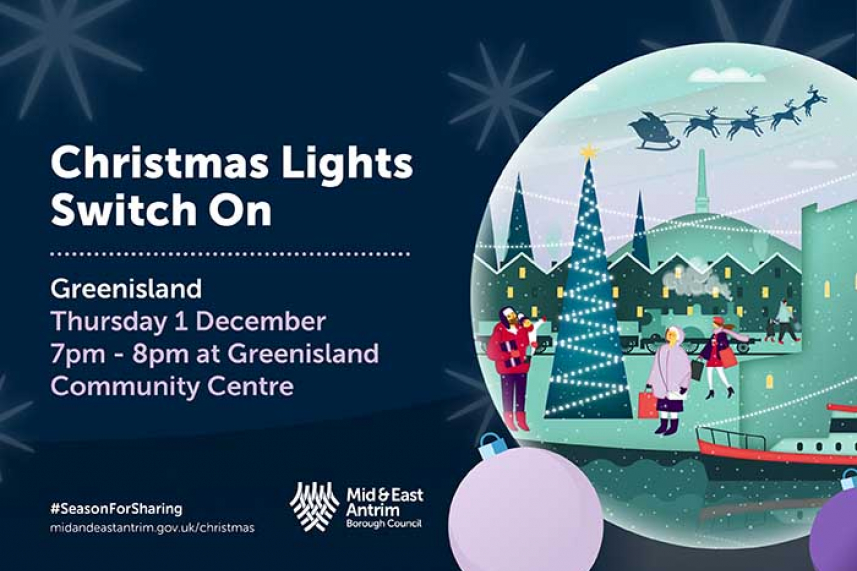 Greenisland Christmas Lights Switch-On image