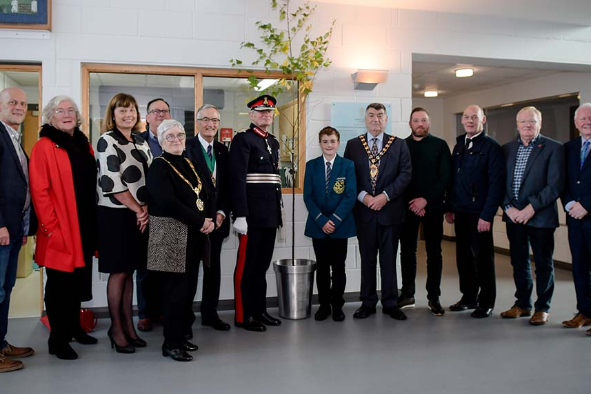 Ahoghill in Bloom presented with special tree as part of Queen’s Green Canopy image