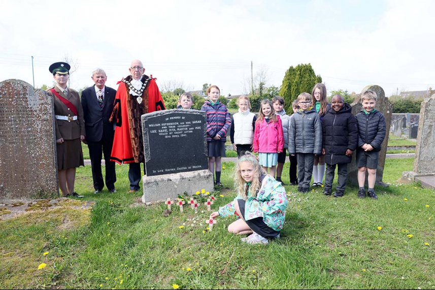 Ballycarry remembers victims of the Belfast Blitz image