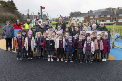 Refurbished play parks officially open in Carnlough and Moorfields image