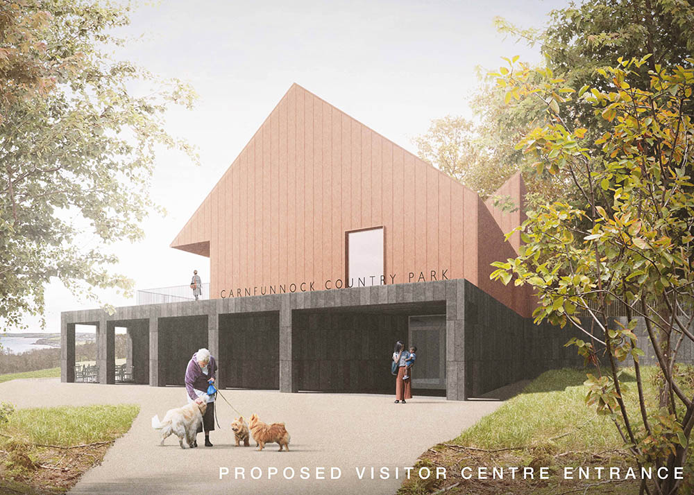 Carnfunnock County Park Consultation - proposed image of visitor centre entrance