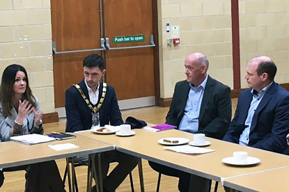 Deputy Mayor joins multi-agency team supporting improvements in Carrick estates image