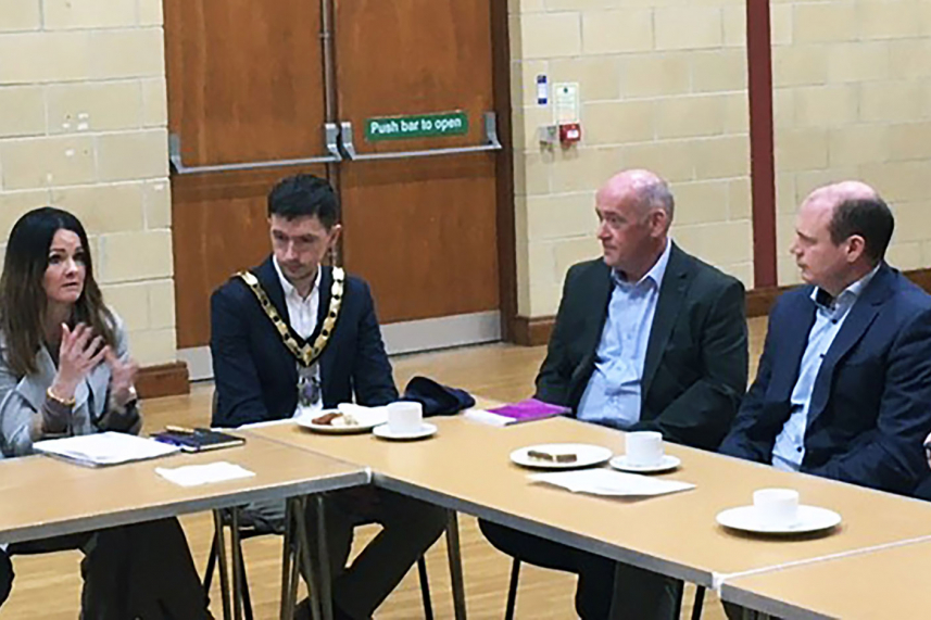 Deputy Mayor joins multi-agency team supporting improvements in Carrick estates image