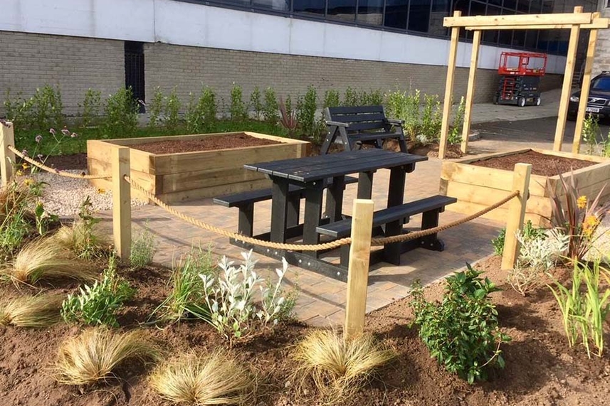 New dementia friendly garden opens in Larne image