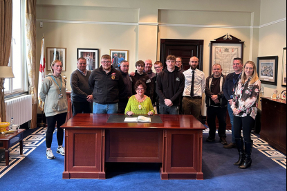 Mid and East Antrim Borough Council celebrates successful student horticultural placements image