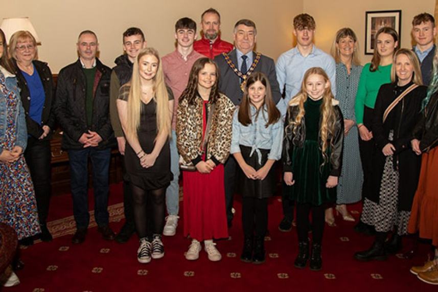 Mayor meets Jonathan Rea MBE bursary recipients image