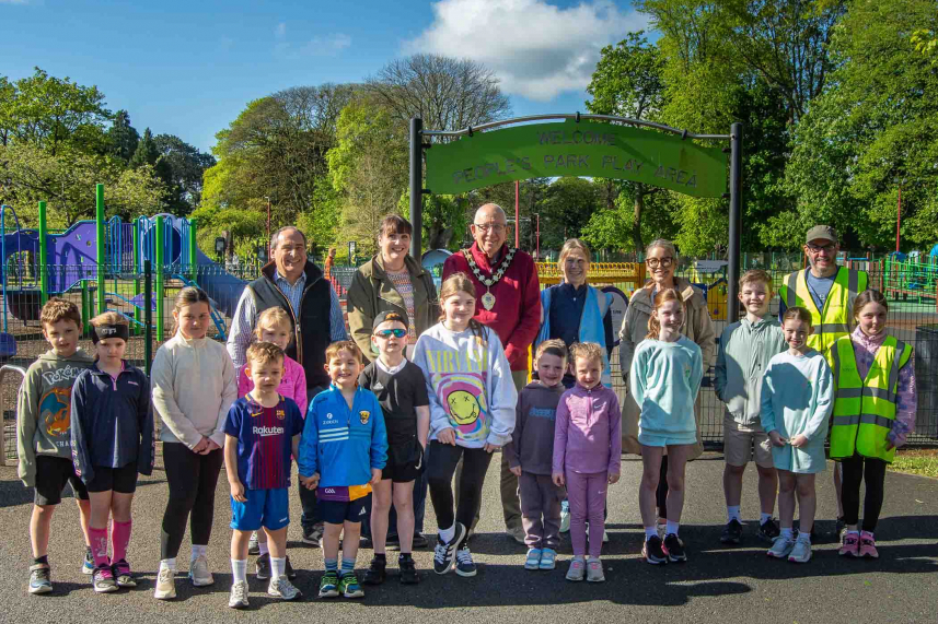 Big turnout for Ballymena junior parkrun as kids hit the ground running image