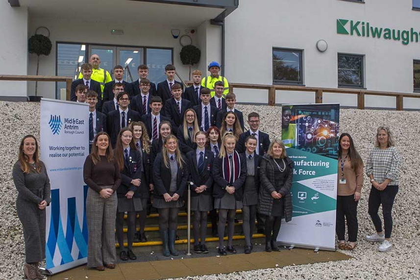 Larne Grammar School pupils gain insight to careers at Kilwaughter Minerals image
