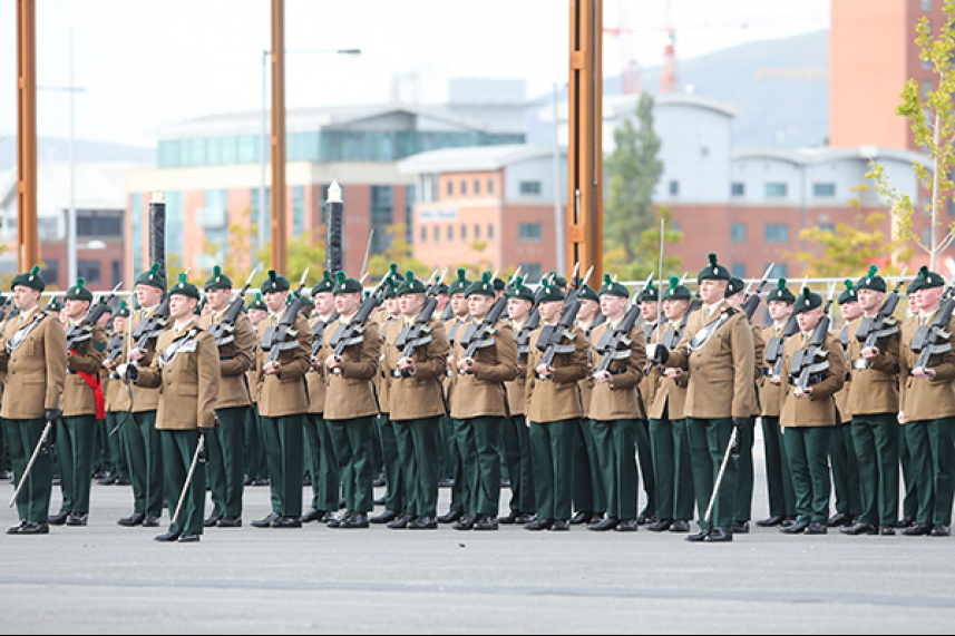 Parade planned to mark Ballymena’s ties to The Royal Irish Regiment image